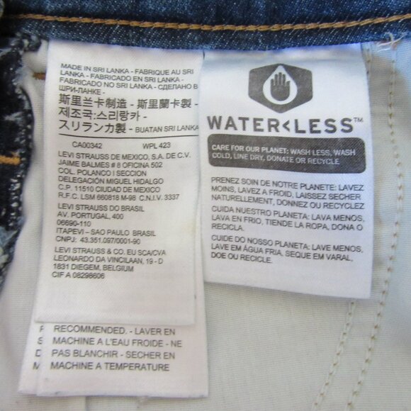 LEVI STRAUSS Women's Blue Denim Overalls Size 18W - Picture 9 of 11